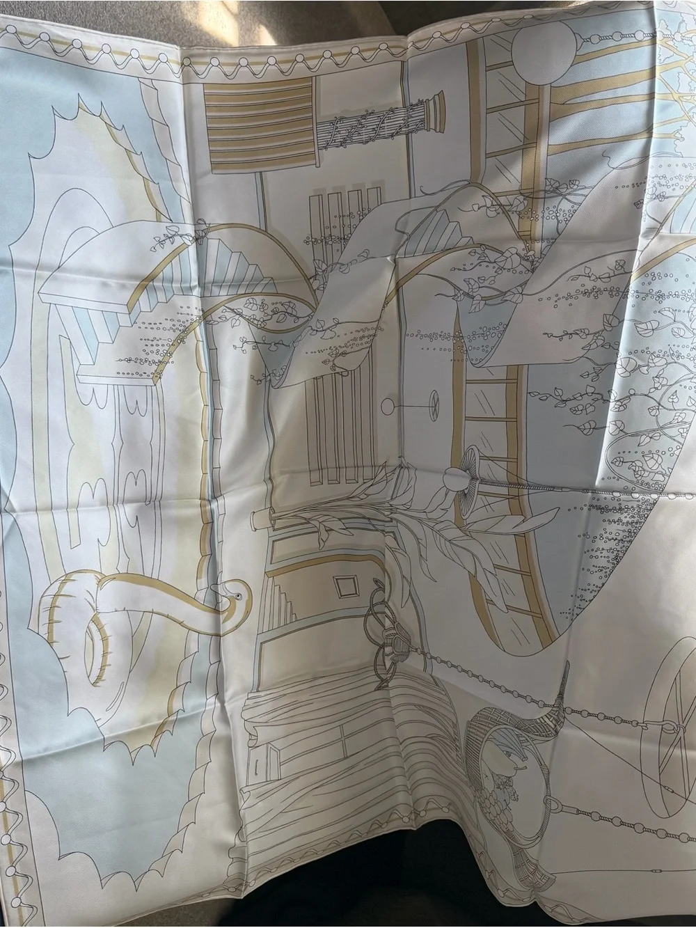 Tory Burch THE POOL SILK SQUARE SCARF $260